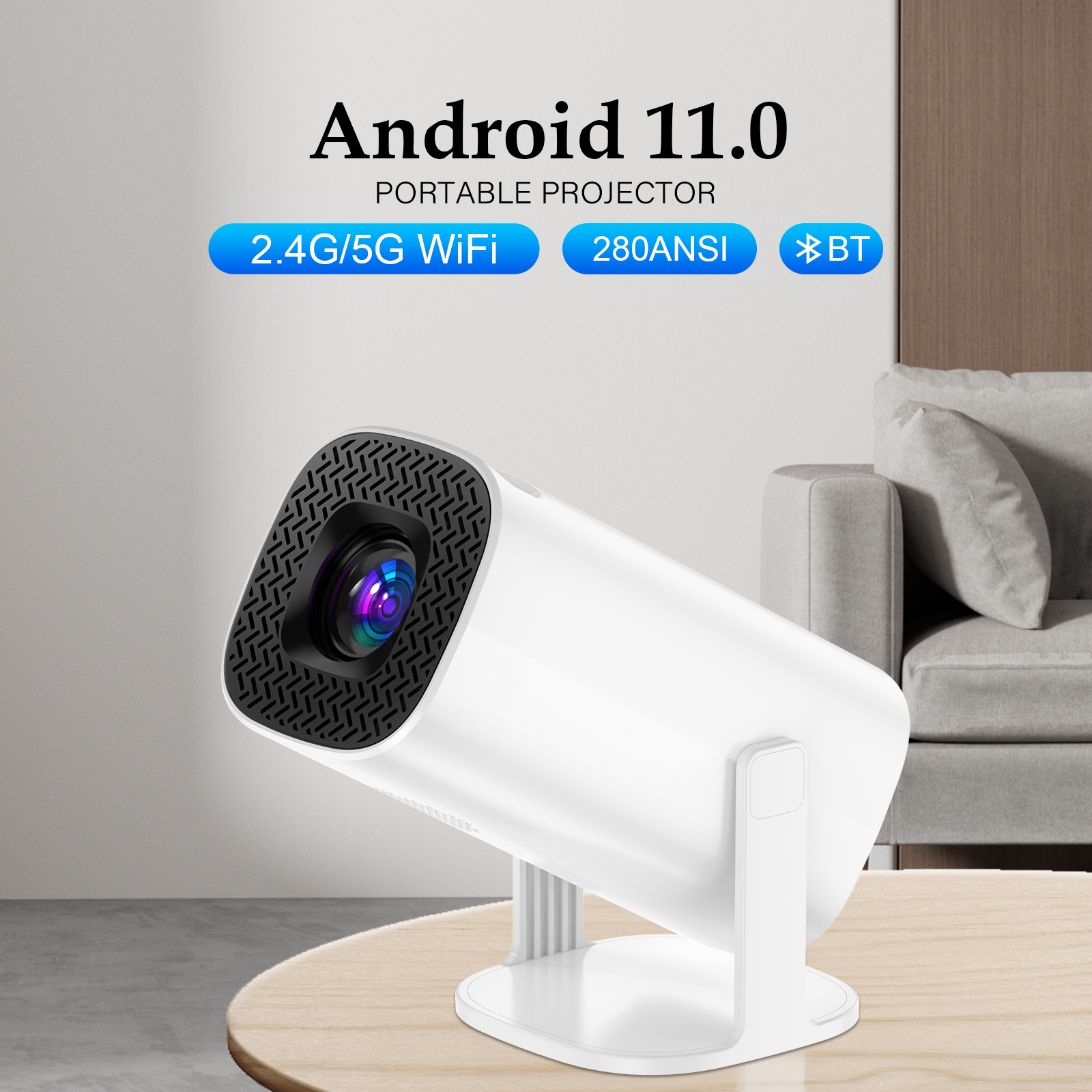Home Cinema Quad - Projector Android 11 4K Dual Wifi6