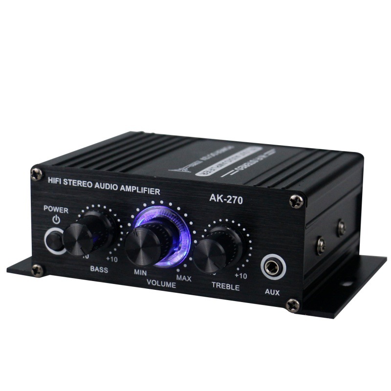 Home Cinema Installation - AK-270 HiFi Stereo Amplifier 400W 12V/24V