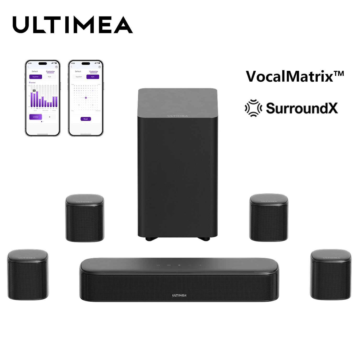 Home Cinema Installation - ULTIMEA 7.1ch Sound Bar with Subwoofer,
