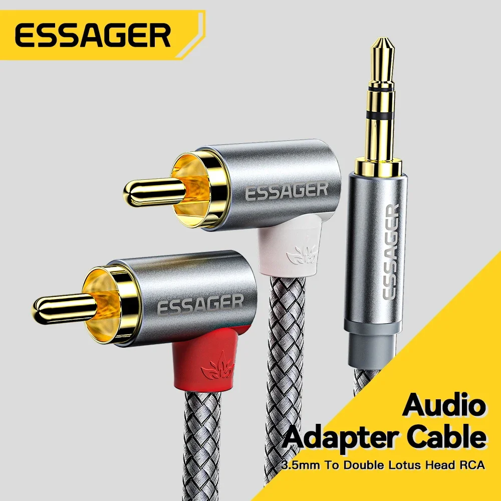 Home Cinema Beamer - Essager 90 ° Angle RCA Audio