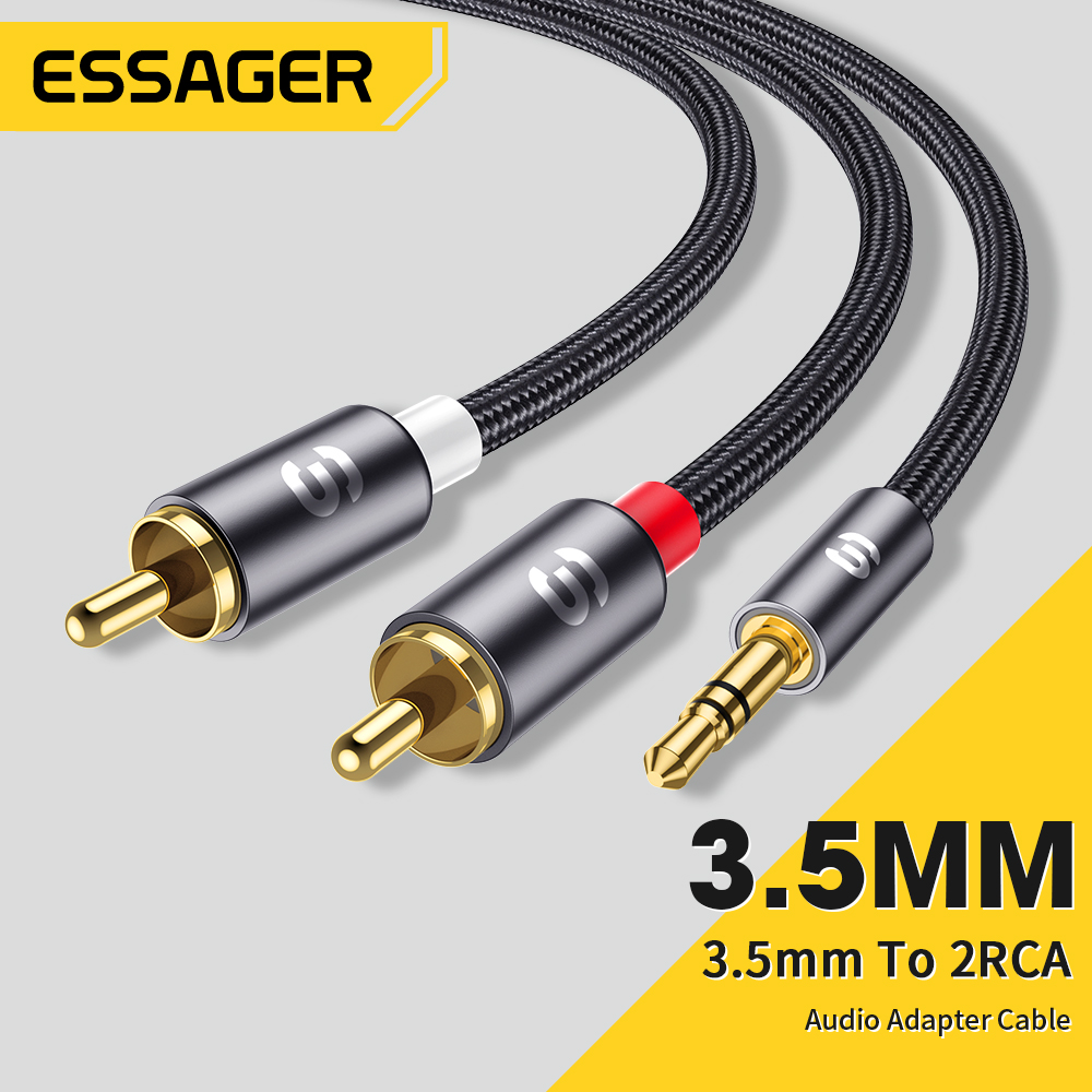Home Cinema Installation - Essager RCA Audio Cable Stereo 3.5mm