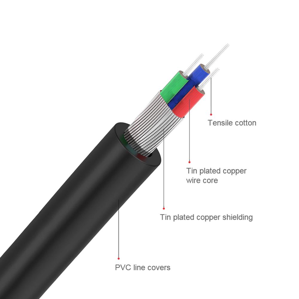 QGeeM RCA Cable 2RCA to 3.5 Au - Home Cinema Beamer avis et prix