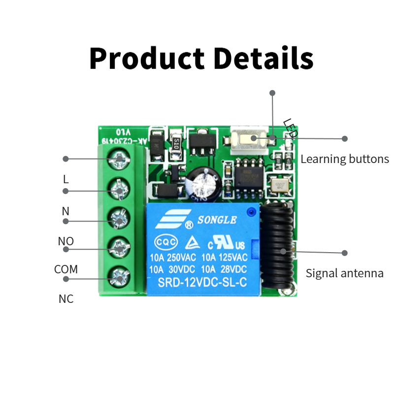 433MHz DIY Wireless Switch DC  - Home Cinema Diy avis et prix