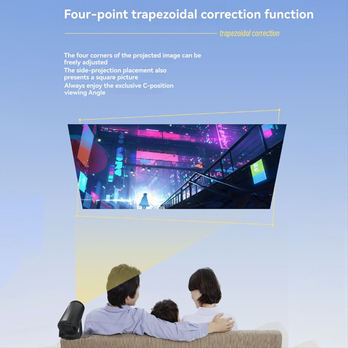 1080P Projector for Android12  - Home Cinema Quad avis et prix