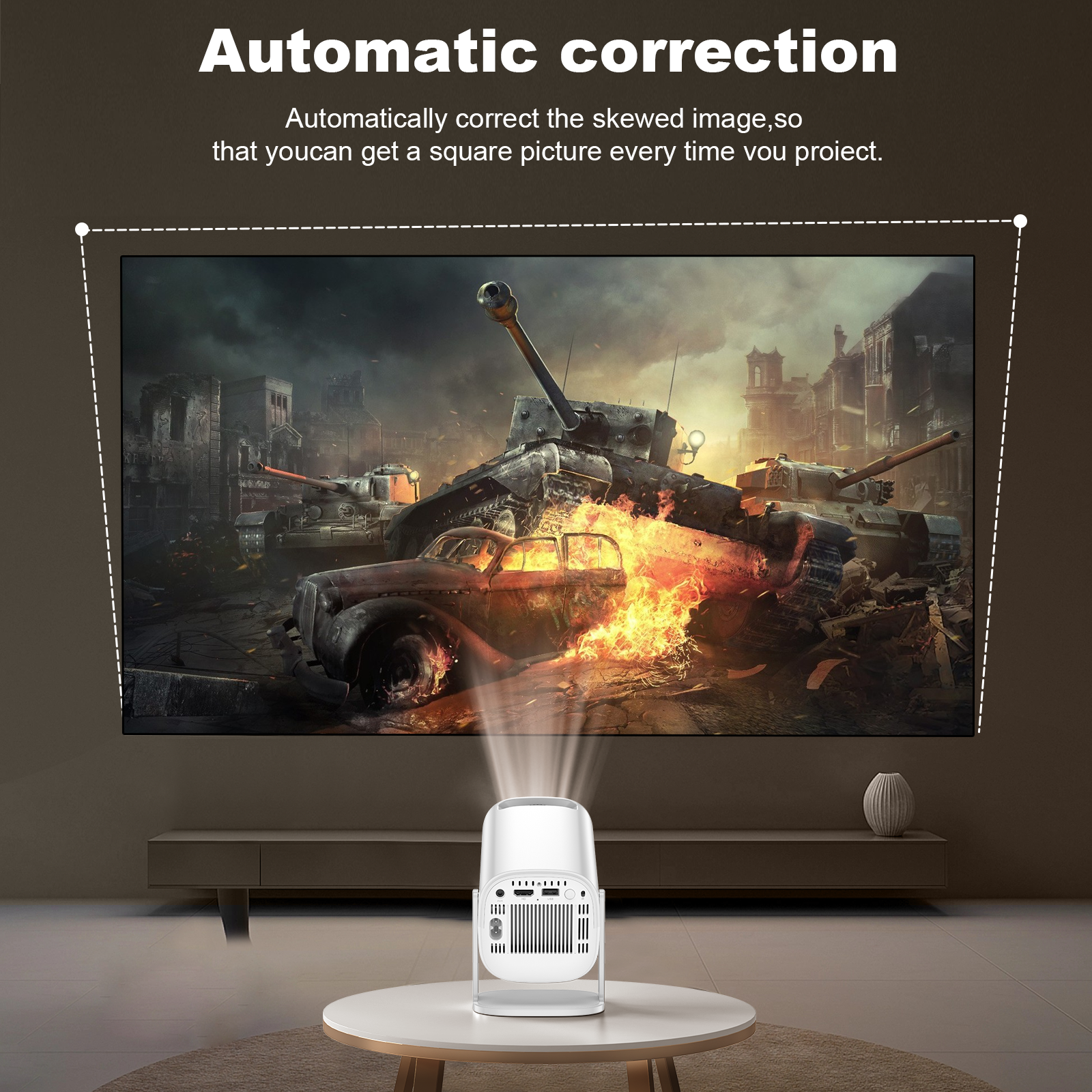 Projector Android 11 4K Dual W - Home Cinema Quad avis et prix