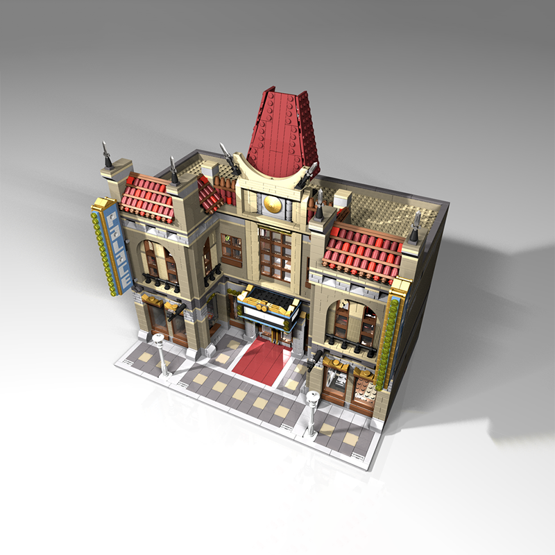 3486PCS MOC Street View Chines - Home Cinema Diy avis et prix