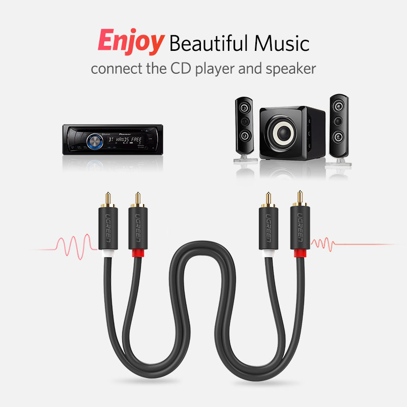 UGREEN 2RCA to 2 RCA Male to M - Home Cinema Beamer avis et prix