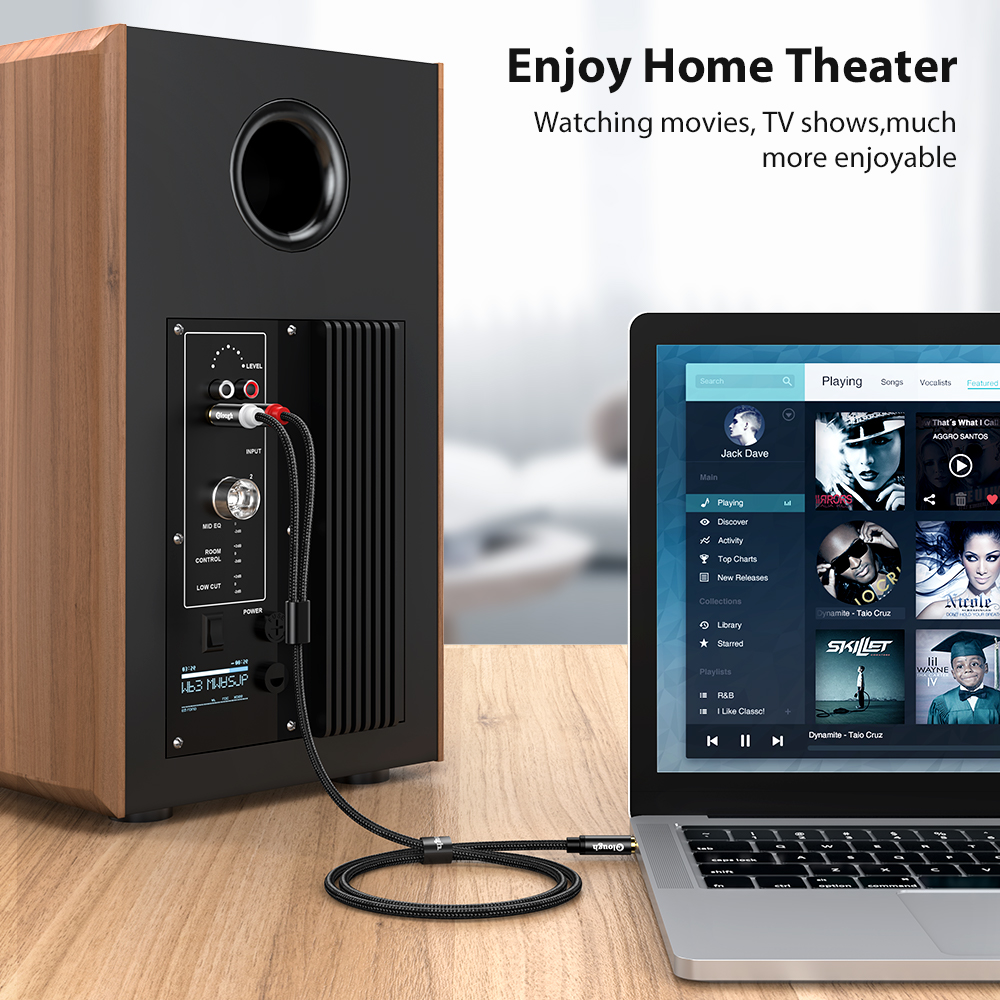 Elough RCA Cable AUX RCA Speak - Home Cinema Beamer avis et prix