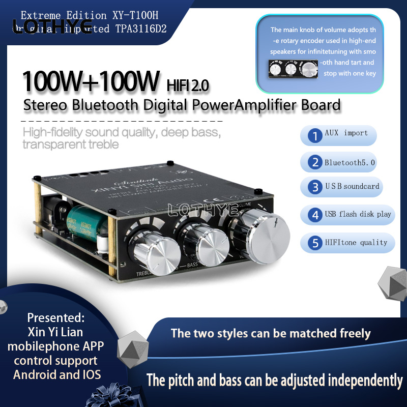 100w+100w Bluetooth 5.0 Power  - Home Cinema Installation avis et prix