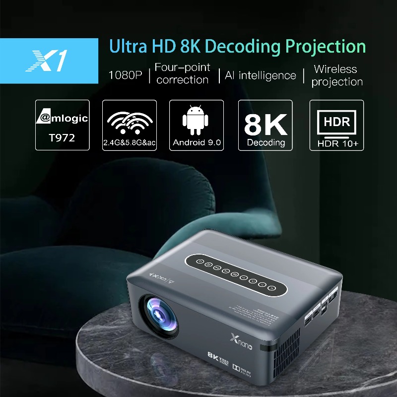 Full HD 1080P 4K LED Projector - Home Cinema Quad avis et prix