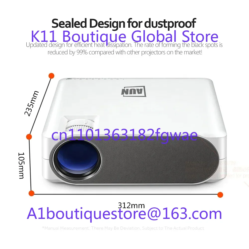 AUN Full HD Android Projector  - Home Cinema Diy avis et prix