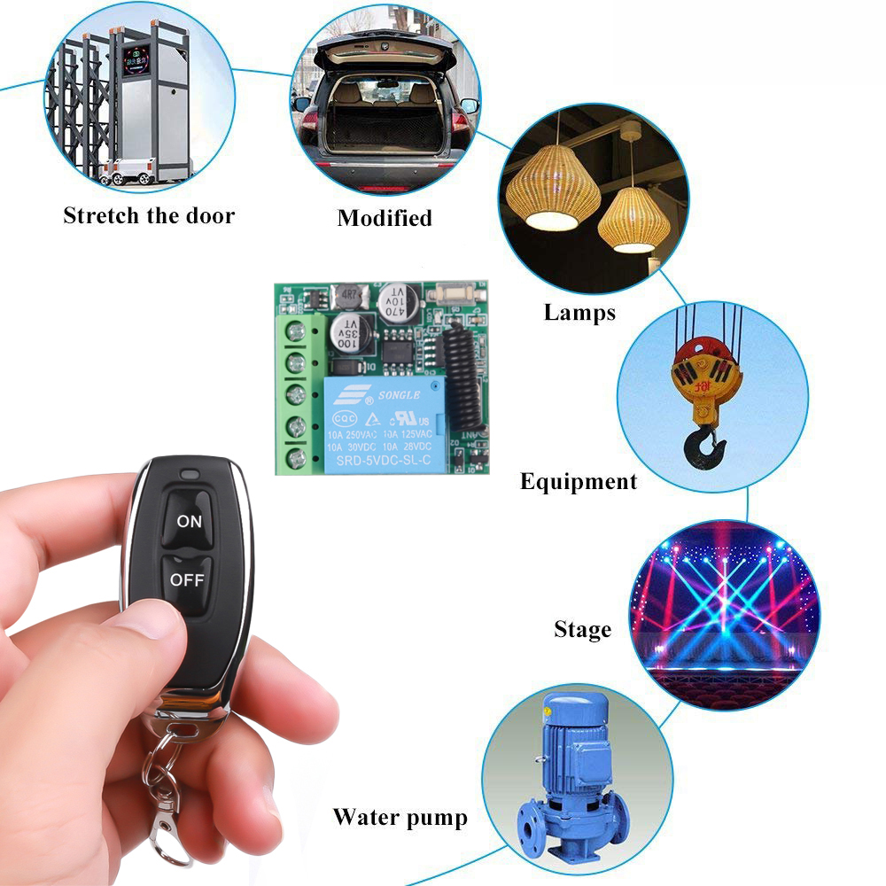 DC 12V 433Mhz RF Wireless Remo - Home Cinema Diy avis et prix