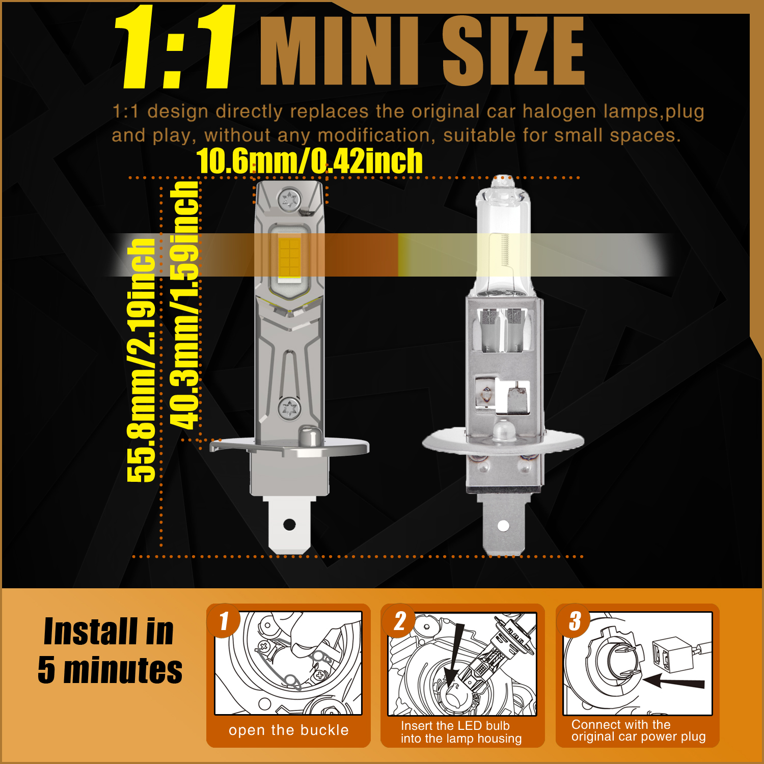 2pcs H1 Led Headlight Canbus P - Home Cinema Imax avis et prix