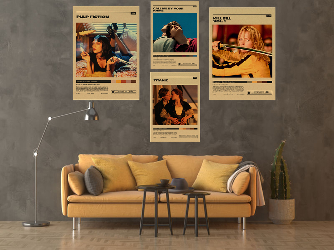 Classic Movie Posters Pulp Fic - Home Cinema Diy avis et prix
