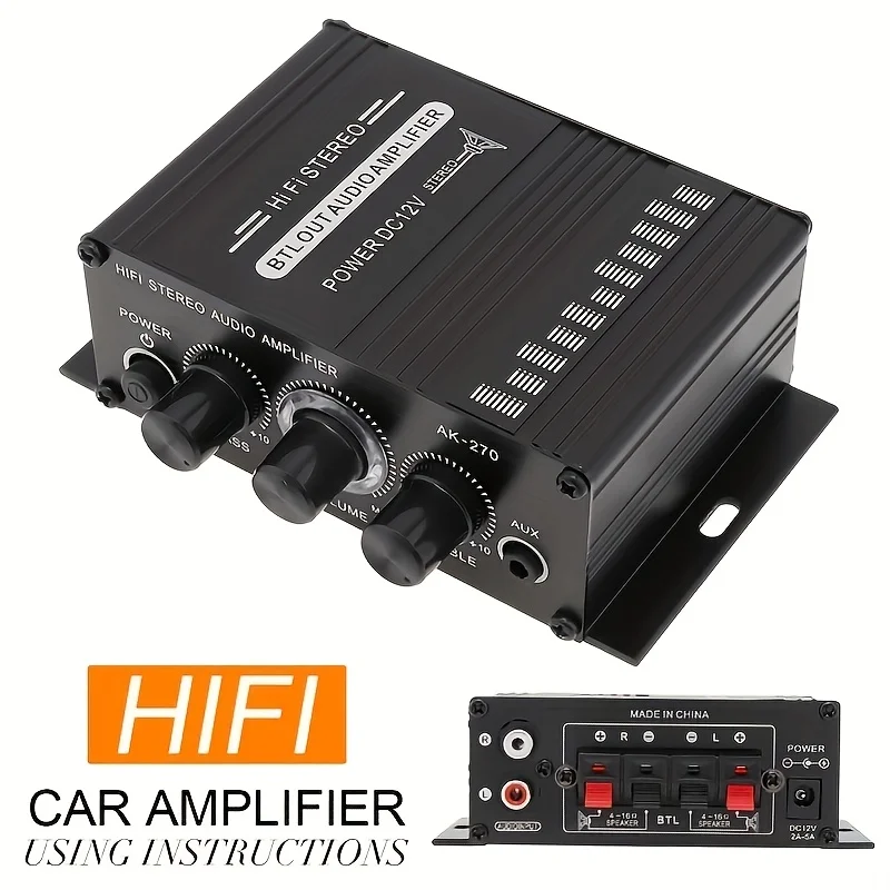 AK-270 400W Mini Power Amplifi - Home Cinema Beamer avis et prix