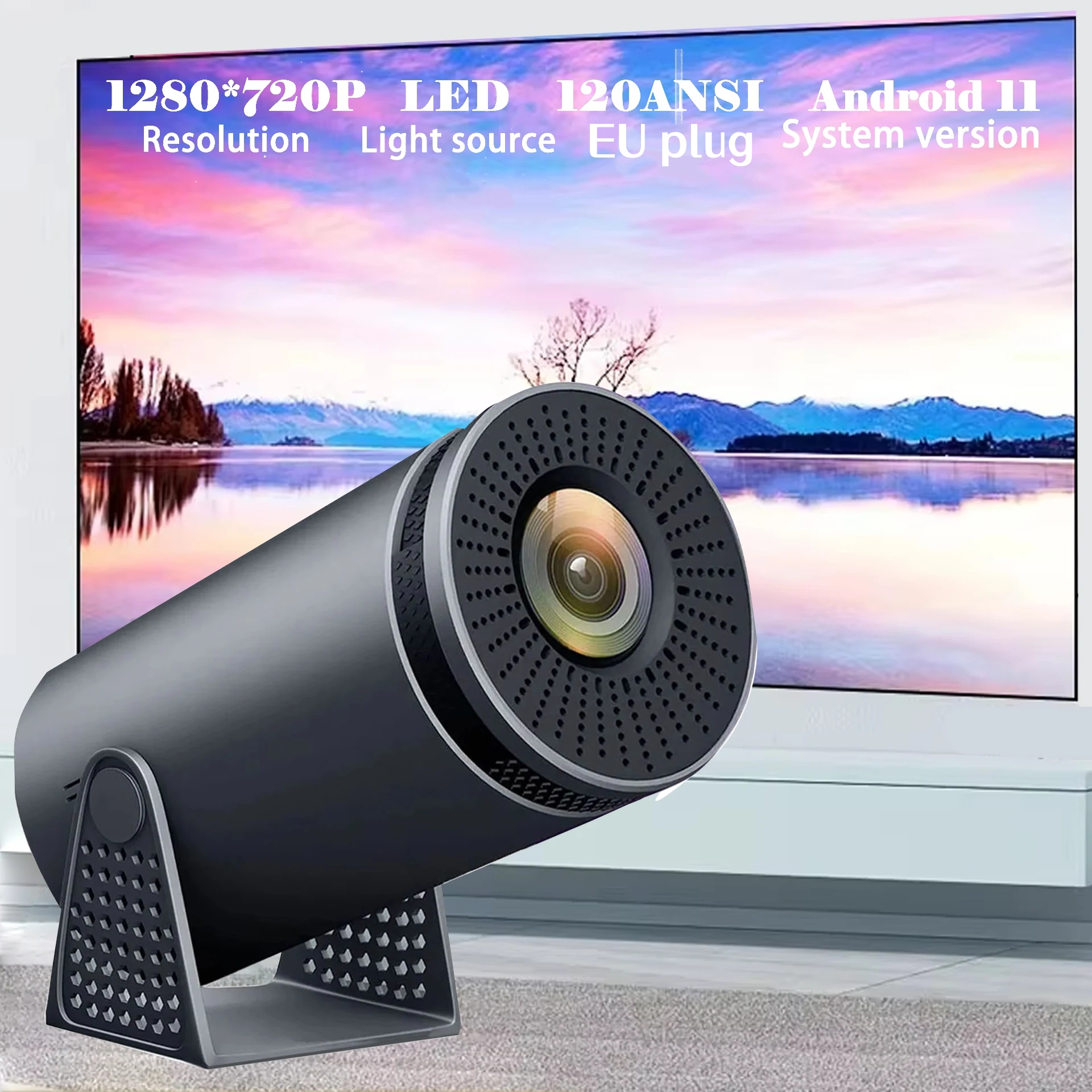 1Pcs New Projector H300 4K And - Home Cinema Quad avis et prix